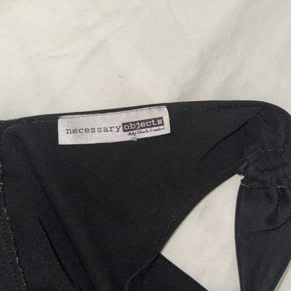 Necessary, objects, brand, black stretchy, mini dress V-neck size small - Picture 3 of 3